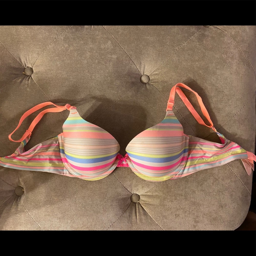 Multicolored Victoria’s Secret bra.